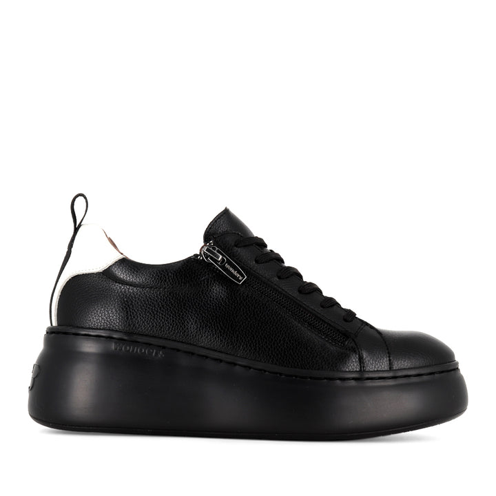 AMBORS A-2624 - BLACK BLACK LEATHER