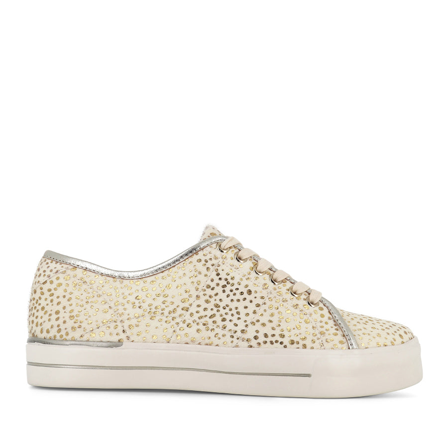 ASHLEEN W - WHITE PALE GOLD DOT MULTI