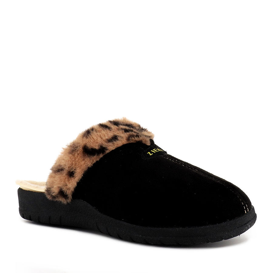 COMFY W - BLACK/LEOPARD