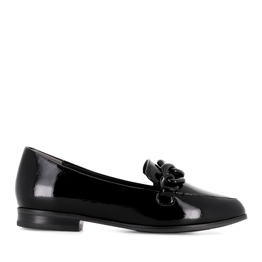 OLANGE XF - BLACK WRINKLE PATENT – Evans Shoes