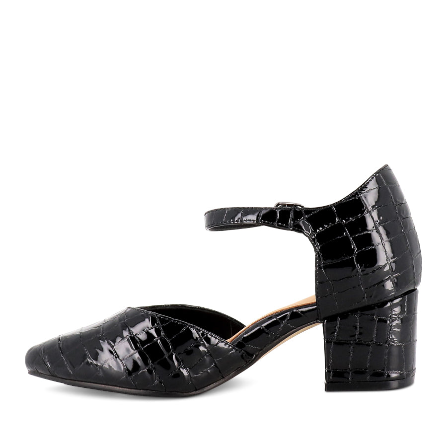 VITOR XW - BLACK PATENT CROC