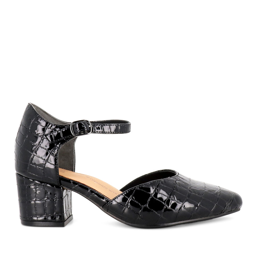 VITOR XW - BLACK PATENT CROC